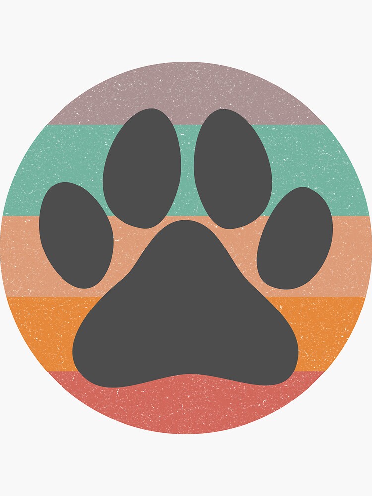Sticker Dog Paw Print 