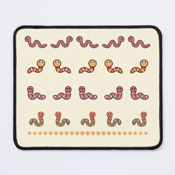 Item preview, Cute worm sticker pack designed and sold by stickersmegafun.