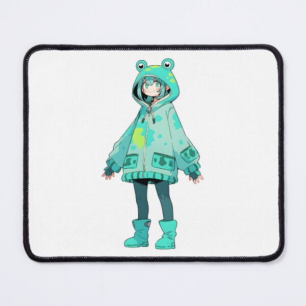 Item preview, Blue Frog Anime Girl designed and sold by RibbitFans101.