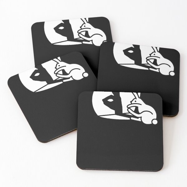 Item preview, Funny Rabbit hand shadow puppets humor pop art designed and sold by BriceHill.