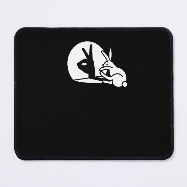 Item preview, Funny Rabbit hand shadow puppets humor pop art designed and sold by BriceHill.
