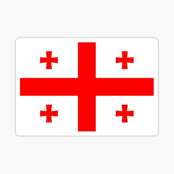 Item preview, Georgia Flag Sticker designed and sold by Bokrok.