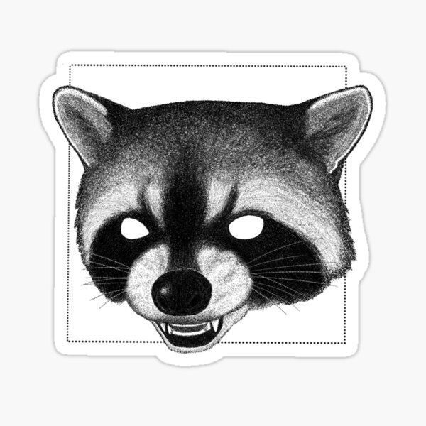 Item preview, Raccoon // Feral Series designed and sold by BlissfullyCursd.