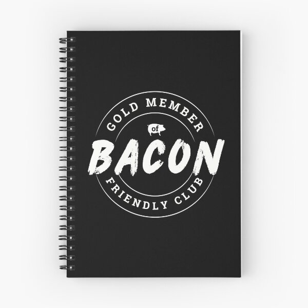 Item preview, Gold Member of Bacon Friendly Club designed and sold by WhitepaperStyle.