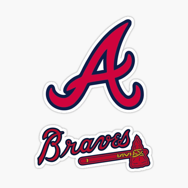 Atlanta Braves Youth Distressed Logo T-Shirt - Red Size: Medium