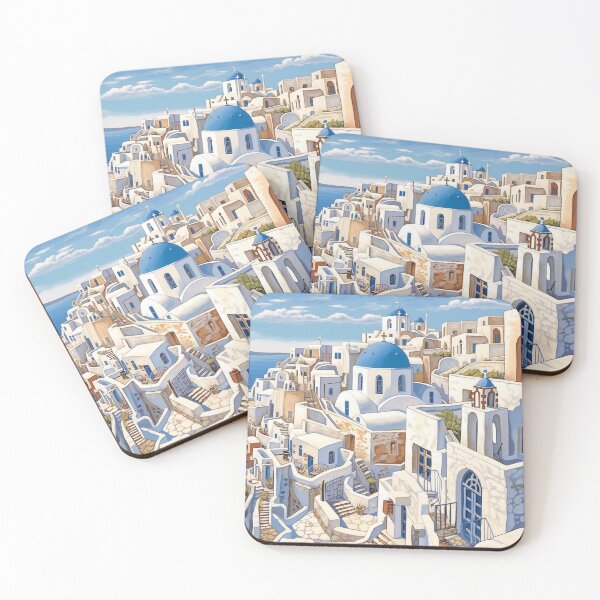 Item preview, Greek Island Santorini Art work designed and sold by Iconicapparel22.
