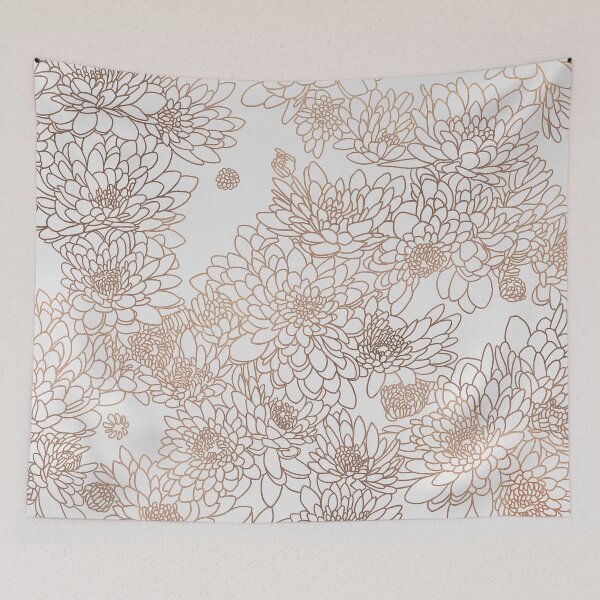 Item preview, Gold & White flowers designed and sold by LEIKOI.