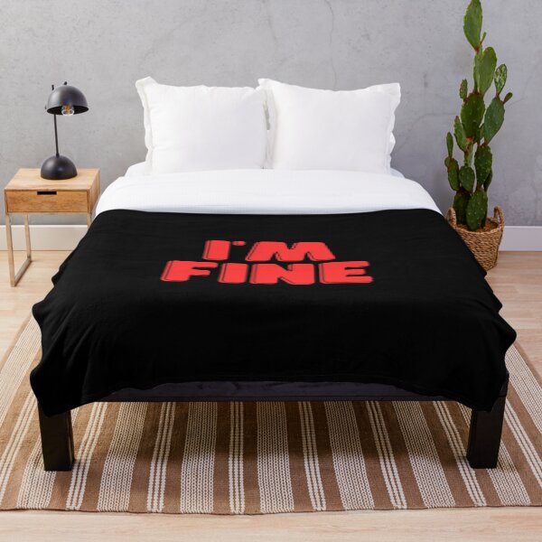 Item preview, I'm Fine - Red and Black designed and sold by addie-plays.