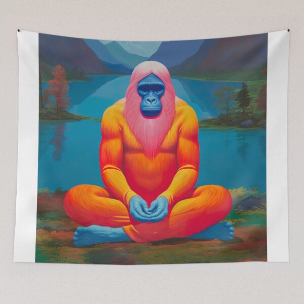 Item preview, Bigfoot meditating designed and sold by ururuty.