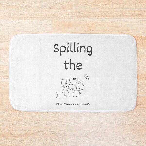 Item preview, Spilling the beans idiom (dark grey) designed and sold by Idioms4u.
