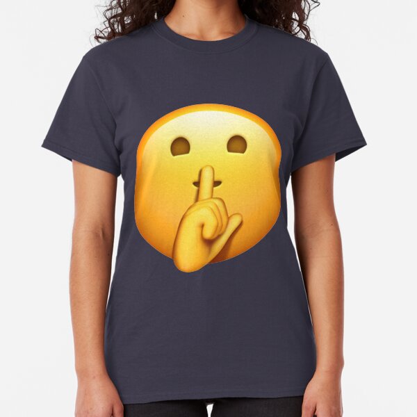 Shhh Emoji Classic T-Shirt