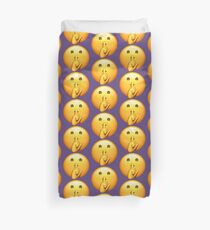 Shhh Emoji Duvet Cover