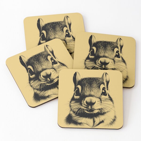 Item preview, Squirrel Face Sticker T-shirt Art designed and sold by allthis.