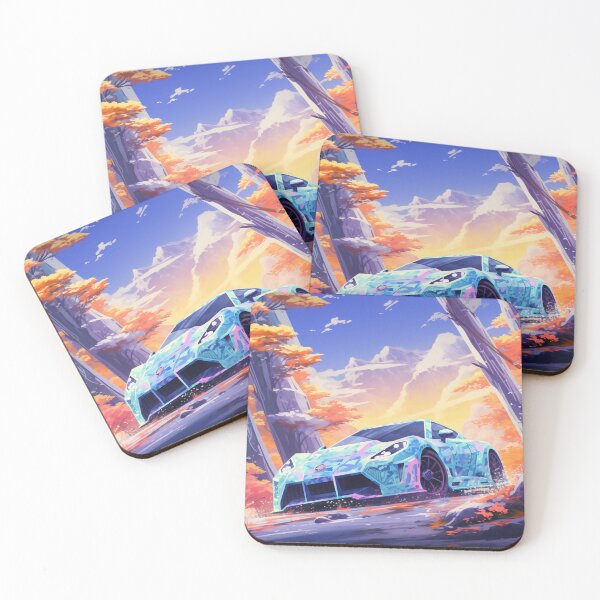 Item preview, Kawaii Car, Blue Car, Sports Car designed and sold by KristinHogano.