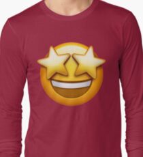 Starstruck Emoji Long Sleeve T-Shirt