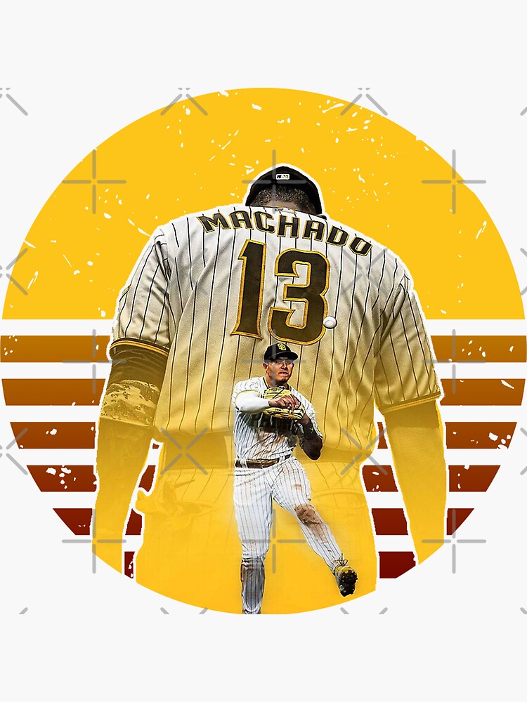 Manny Machado #13 San Diego Padres Signature Jersey Sticker for