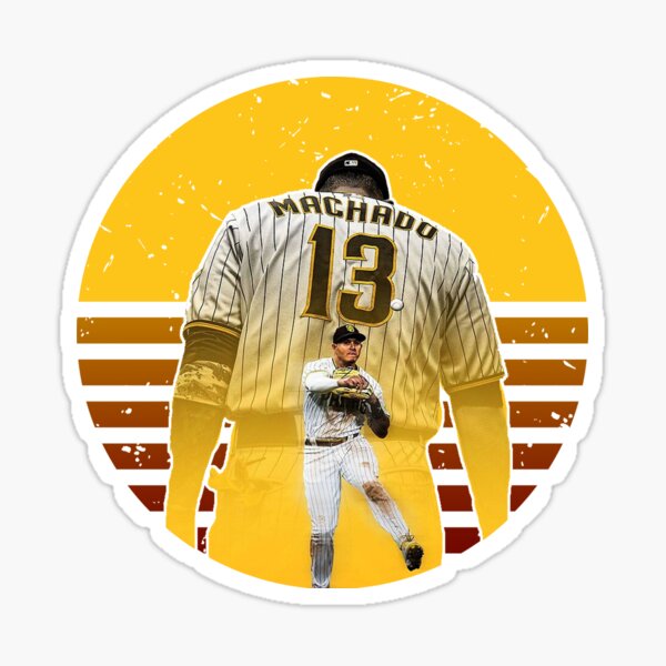 Manny Machado #13 San Diego Padres Signature Jersey Sticker for Sale by  TheBmacz