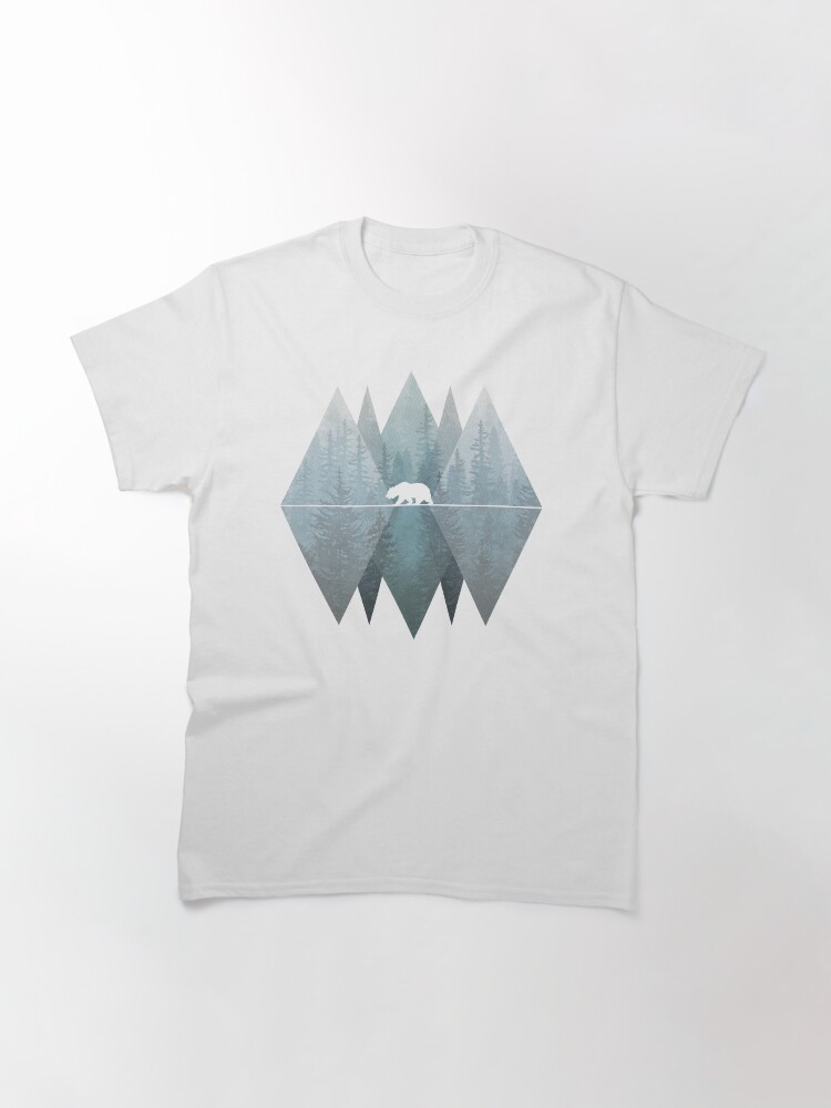 Thumbnail 3 of 7, Classic T-Shirt, Misty Forest Mountain Bear designed and sold by maryedenoa.