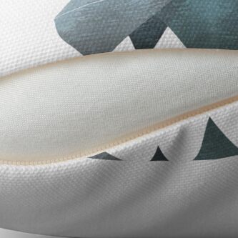 Alternate view of Misty Forest Mountain Bear Floor Pillow