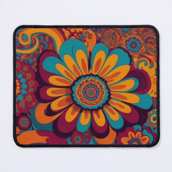 Item preview, Flower Power Colourful Flower Pattern designed and sold by druidwolfart.
