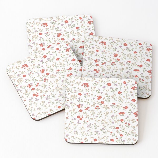 Item preview, Seamless pattern with red, purple, and green flowers designed and sold by culasse06.