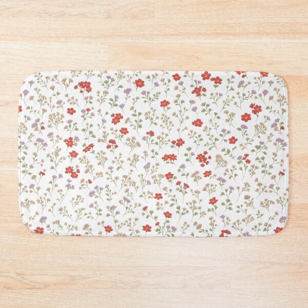 Item preview, Seamless pattern with red, purple, and green flowers designed and sold by culasse06.
