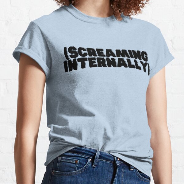 Item preview, Screaming Internally - Black designed and sold by addie-plays.