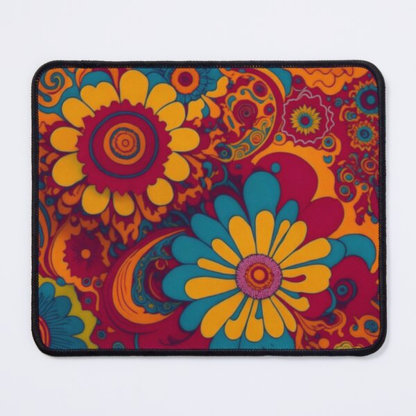Item preview, Flower Power Colourful Flower Pattern designed and sold by druidwolfart.