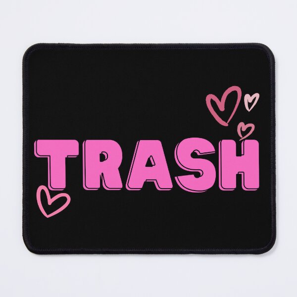 Item preview, Trash - Pink with Hearts designed and sold by addie-plays.