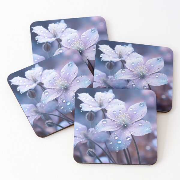 Item preview, The water drop on the lavender flowers after raining digital art designed and sold by EternityLoves.
