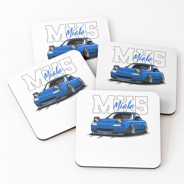 Item preview, blue miata jdm car designed and sold by MeganBearMode.