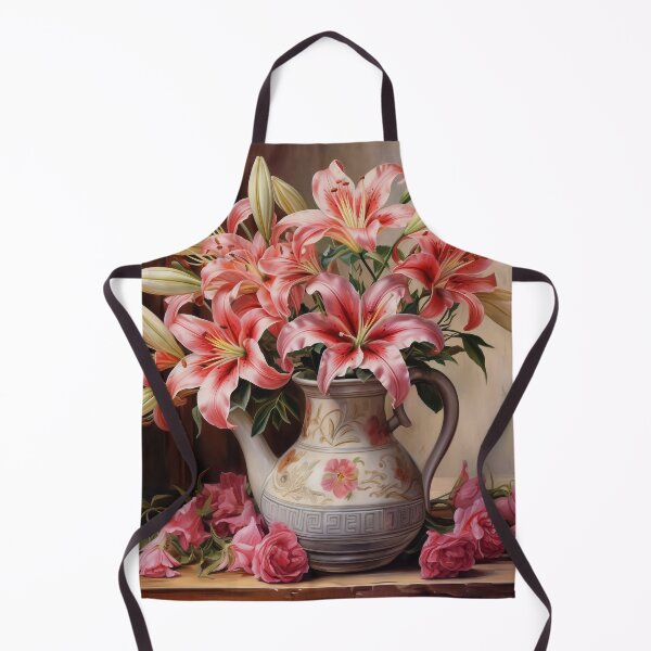 Artikelvorschau, Die rosa Lilienblüten in der digitalen Kunst des Glases entworfen und verkauft von EternityLoves.