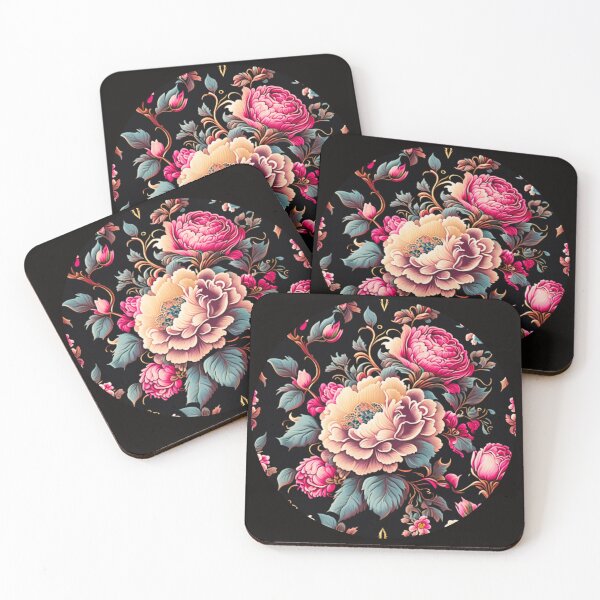 Item preview, Beautiful flowers with noir canvas designed and sold by run-rotee.