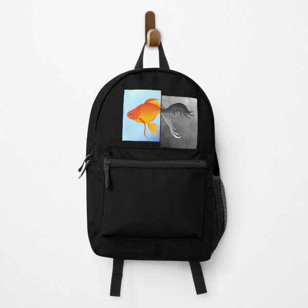 Item preview, Fish illustration split between color and black & white designed and sold by nugthecat.