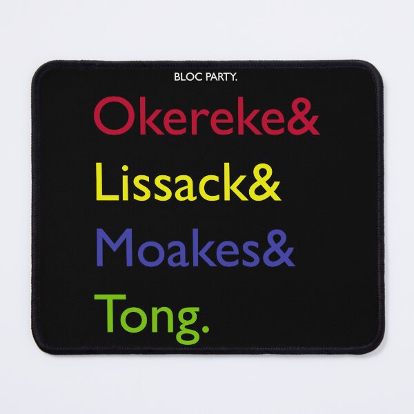 Item preview, Bloc Party Surnames designed and sold by TildaGladden.