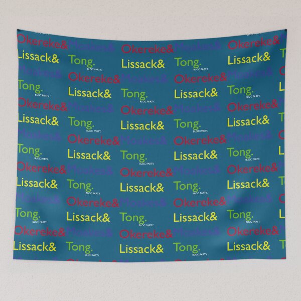 Item preview, Bloc Party Surnames designed and sold by TildaGladden.