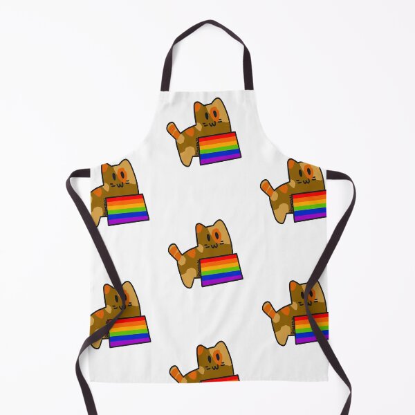 Item preview, Rainbow Pride Cat designed and sold by StitchedKitten.