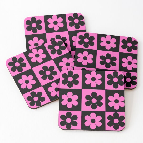 Item preview, Black and pink flowers designed and sold by L-I-E-Store.