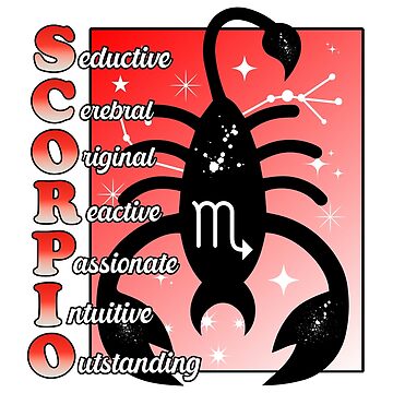 Scorpio Personality Facts Sticker