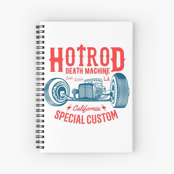 Hot Rod Death Machine Spiral Notebook