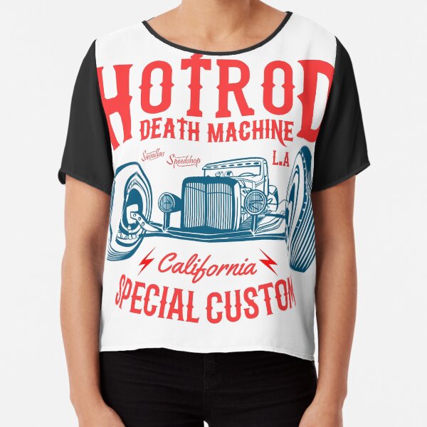 Hot Rod Death Machine Chiffon Top