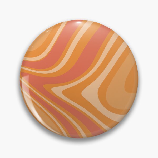Item preview, Grapefruit Pink Yellow Artistic Liquid Pinch Funnel Swirl Marble Line Contour Abstract Contemporary Pattern designed and sold by ZodiacGradient.