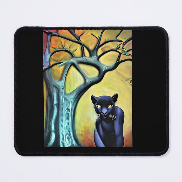 Item preview, black panther and tree designed and sold by EriannaBeed.
