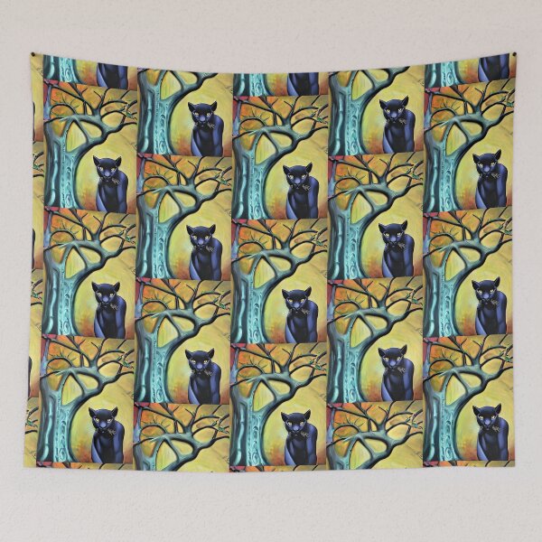 Item preview, black panther and tree   designed and sold by EriannaBeed.