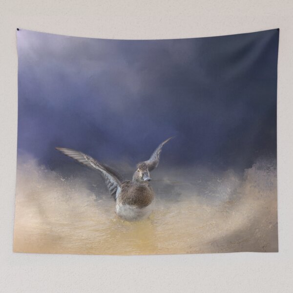 Item preview, Ring Necked Duck Flapping Her Wings 02 designed and sold by Elisabeth Lucas.