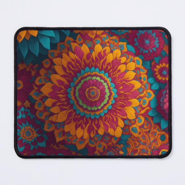 Item preview, Flower Power Colourful Flower Pattern designed and sold by druidwolfart.