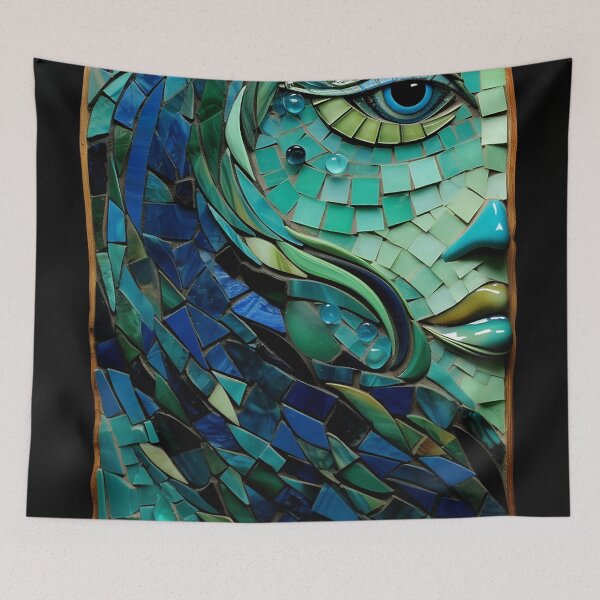 Item preview, Egandio - Mosaic Egyptian Blue (1/4) designed and sold by sabantha.