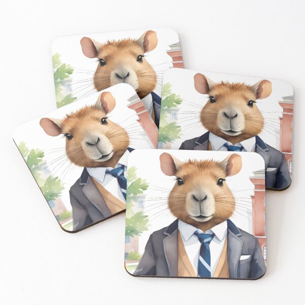 Item preview, cute capybara goes to college designed and sold by Mauswohn.