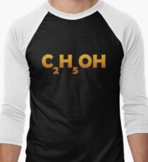 C2H5OH Alcohol Men's Baseball ¾ T-Shirt