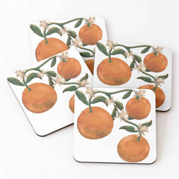 Item preview, Late Summer Blossoming Orange Tree designed and sold by rosedbuds.